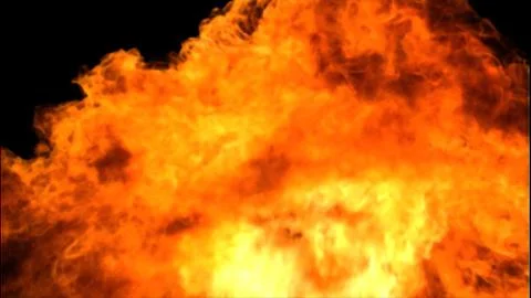 Highly Detailed 3d abstract fire Stock Illustration