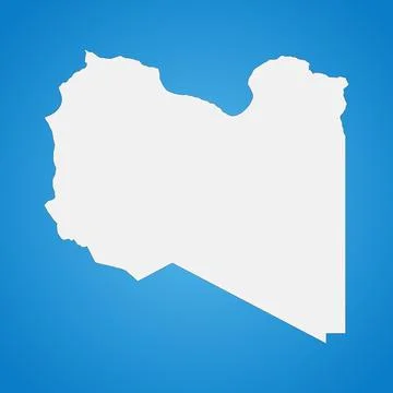 Highly detailed Libya map with borders isolated on background Stock Illustration