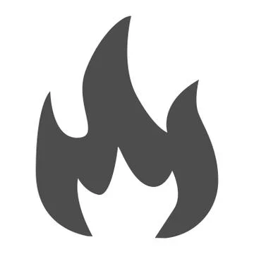 Highly flammable solid icon. Attention fire warning sign. Firefighter vector Stock Illustration