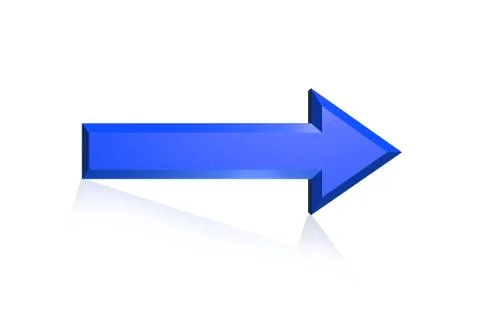 Highly rendering arrow in color background Illustrazione stock