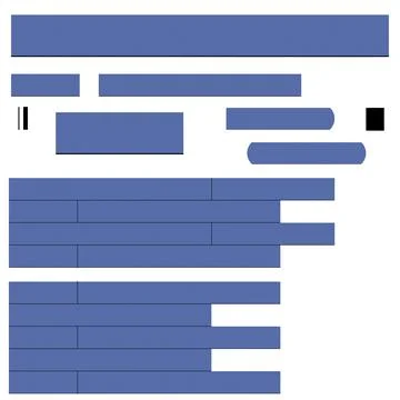 Highly rendering of a blue progress bar with white background and shadow Stock Illustration