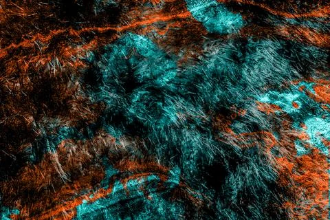 Highly saturated abstract texture with chaotic organic shapes in red Stock Photos