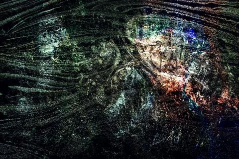 Highly saturated abstract texture with chaotic organic shapes in red Stock Photos