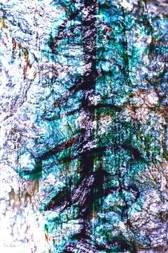 Highly saturated abstract texture with chaotic organic shapes Stock Photos