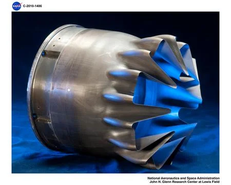 Highly Variable Exhaust Test Core Mixer (HVCIO) 스톡 사진