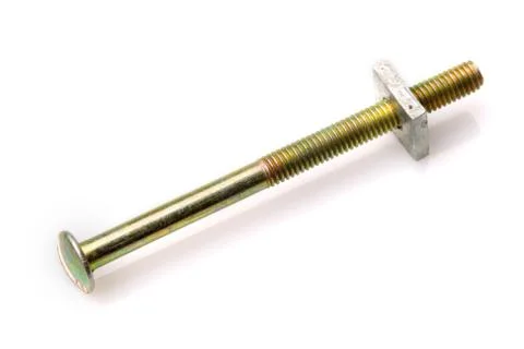 Highly versatile screw and nut with small step thread,commonly utilized in Stock Photos