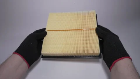 HighPerformance Air Filter Designed for Optimal Filtration Efficiency 库存影片 303811565