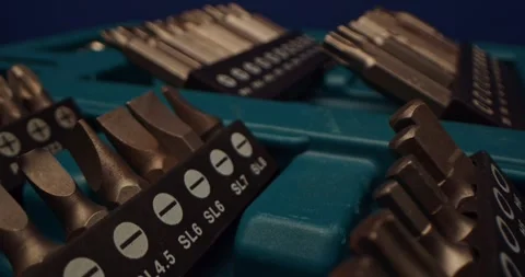 A HighQuality Screwdriver Bits Set Designed Specifically for Precision Work and Video stock 297952805