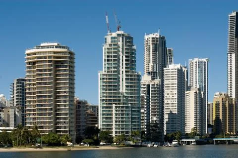 Highrise apartment buildings Stock Photos