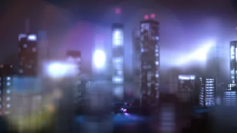Highrise City Lights Logo Intro Stock After Effects