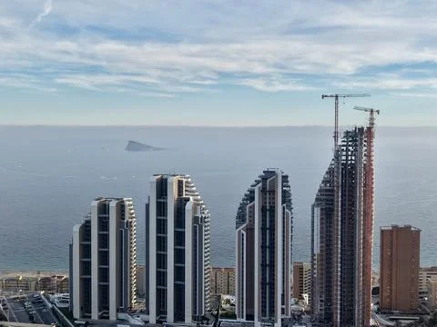 Highrise developments along coast showcase innovative architecture and lucrative Stock Photos