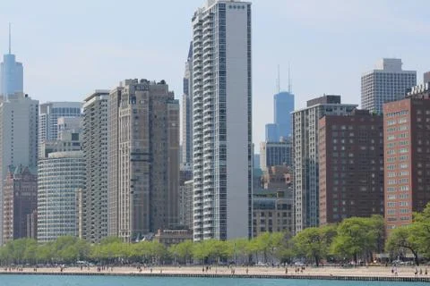 Highrises in Chicago Foto stock