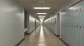Highschool hallway. Slow zoom. HD Footage