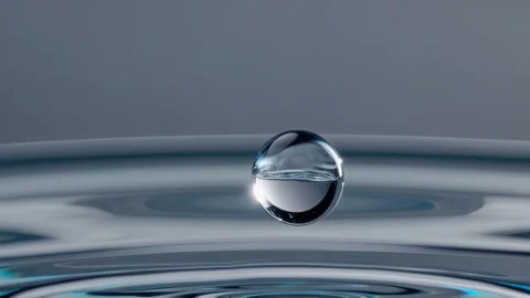HighSpeed Capture of a Water Drop Splash in Motion, Showcasing Its Unique Beauty Stock Footage 305831219