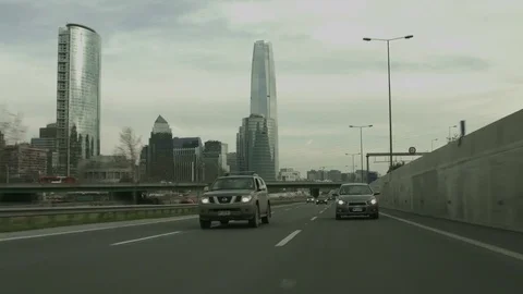 Highspeed city freeway Stock Footage 77051012