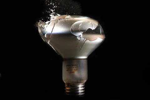 Highspeed Shot - Exploding Bulb Stock Photos