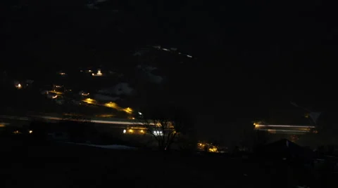 Highspeed traffic at night Video stock 1055831