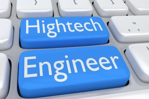 Hightech Engineer concept Stock Illustration
