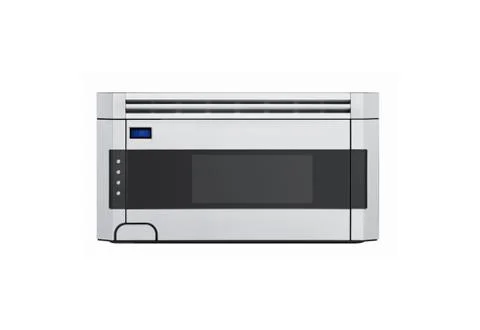 Hightech microwave oven isolated Stock Photos