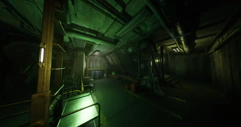 Hightech spaceship mooring bay equipped with intelligent robotic technology Stock Footage 333564136