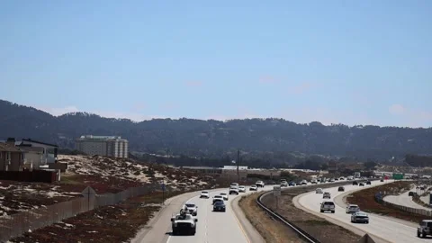 Highway 1 Through Monterey 動画素材 200921420