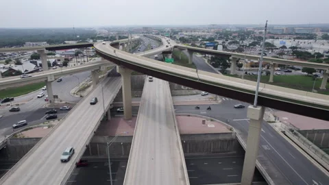Highway 1604 Loop San Antonio Texas Low Alt Drone 5K Video stock 277230019