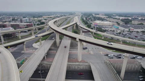 Highway 1604 Loop San Antonio Texas Interstate Traffic Drone 5K Video stock 277238651