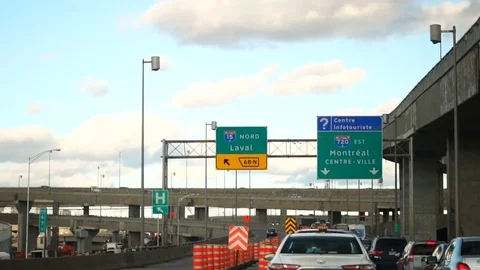 Highway 20E View Towards Downtown Stock Footage 85040933