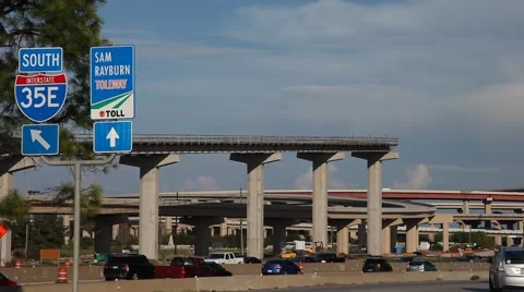 Highway 35E overpass construction. Stock Footage 66715287