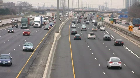 Highway 427 with sound Stock Footage 577602