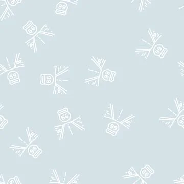 Highway 66 line seamless pattern Stock Illustration