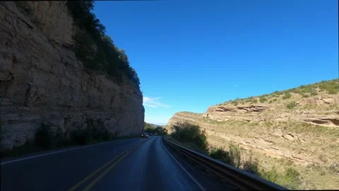 Highway 82 west of High Rolls, New Mexico. 스톡 동영상 258606085