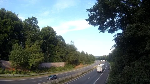 Highway A30 Germany. Stock Footage 79573955