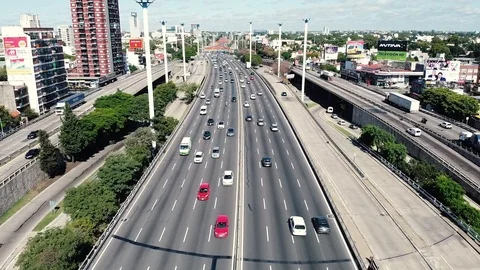 Highway from above Stock Footage 127144093