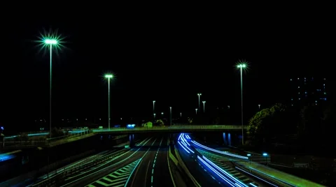 Highway From Above Time Lapse 스톡 동영상 69020649