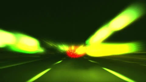 Highway abstract night 02 Stock Footage 25616512