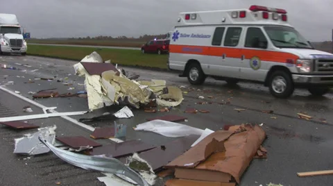 Highway accident 11 Stock Footage 32785671