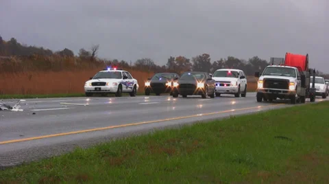 Highway accident 5 Stock Footage 32782172