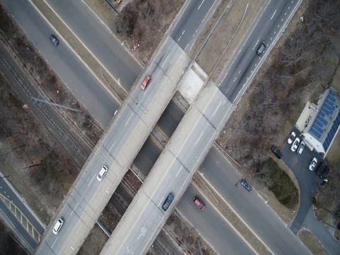 Highway Aerial Spin 스톡 동영상 79971686
