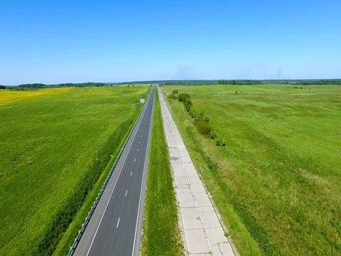 Highway aerial view Stock Footage