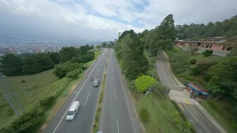 HIGHWAY AERIAL VIEW Stock Footage 233316573