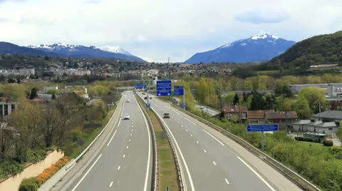 Highway to the alps timelapse 스톡 동영상 24776788
