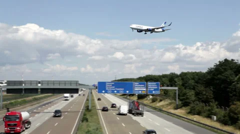 Highway and airplane Stock-Footage 27426904