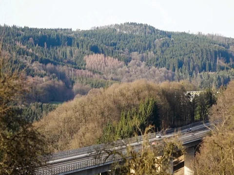 Highway and bridge germany Stock Footage 73709610
