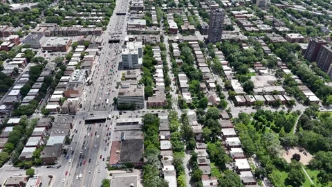 Highway and city Stock Footage 280207248