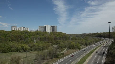 Highway and forest Video stock 105610008