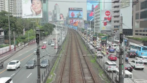 Highway and Railtracks 库存影片 156101920