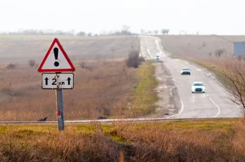 Highway in the autumn Stock Photos