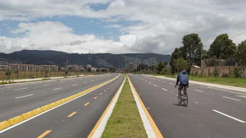 Highway bike path Time Lapse 스톡 동영상 150002012