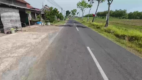 Highway in Blora district, Central Java, Indonesia Stock-Footage 334639418